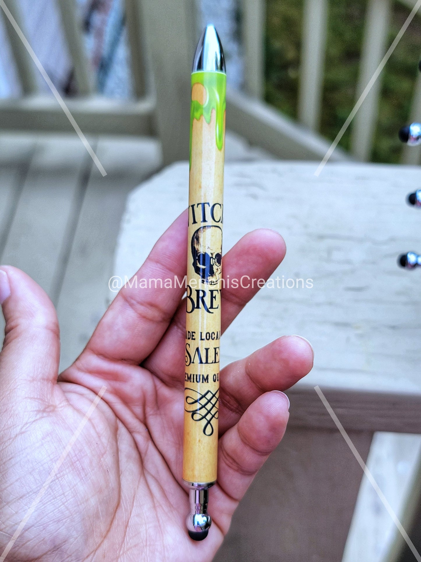 Spooky Halloween Salem Witches Refillable Gel Pen