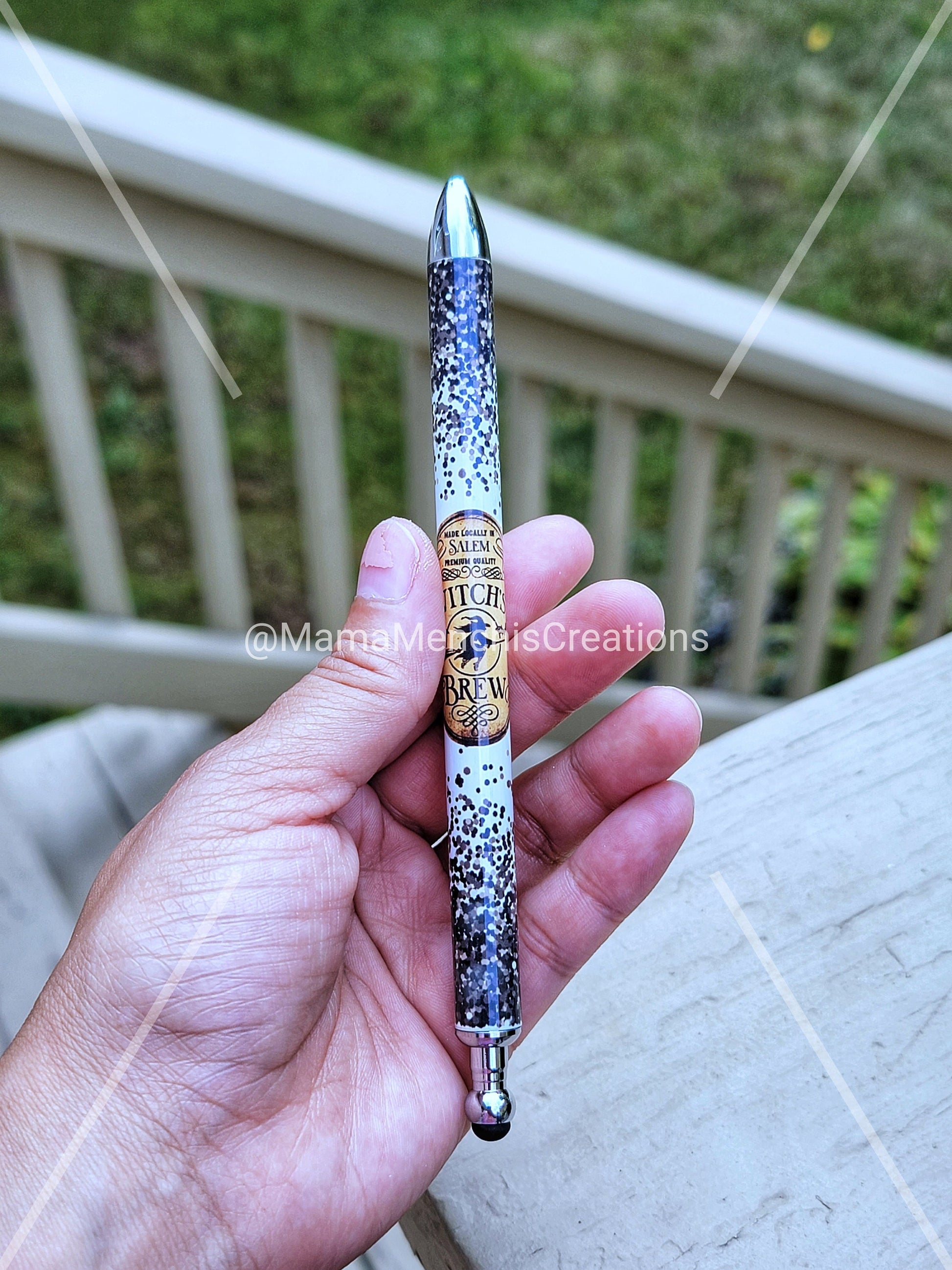 Spooky Halloween Salem Witches Refillable Gel Pen
