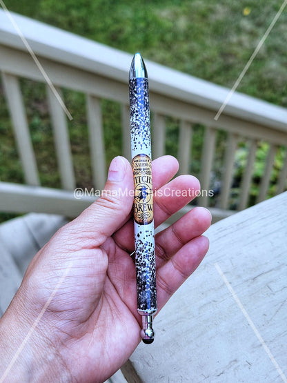 Spooky Halloween Salem Witches Refillable Gel Pen