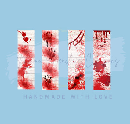 Blood Splatter Crime Scene Refillable Retractable Gel Pen