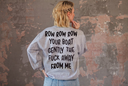 Funny 'Row Your Boat' Adult Humor SVG PNG Cut File (Digital Download)