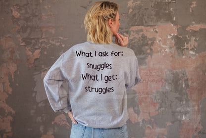 Snuggles and Struggles PNG SVG Digital Download