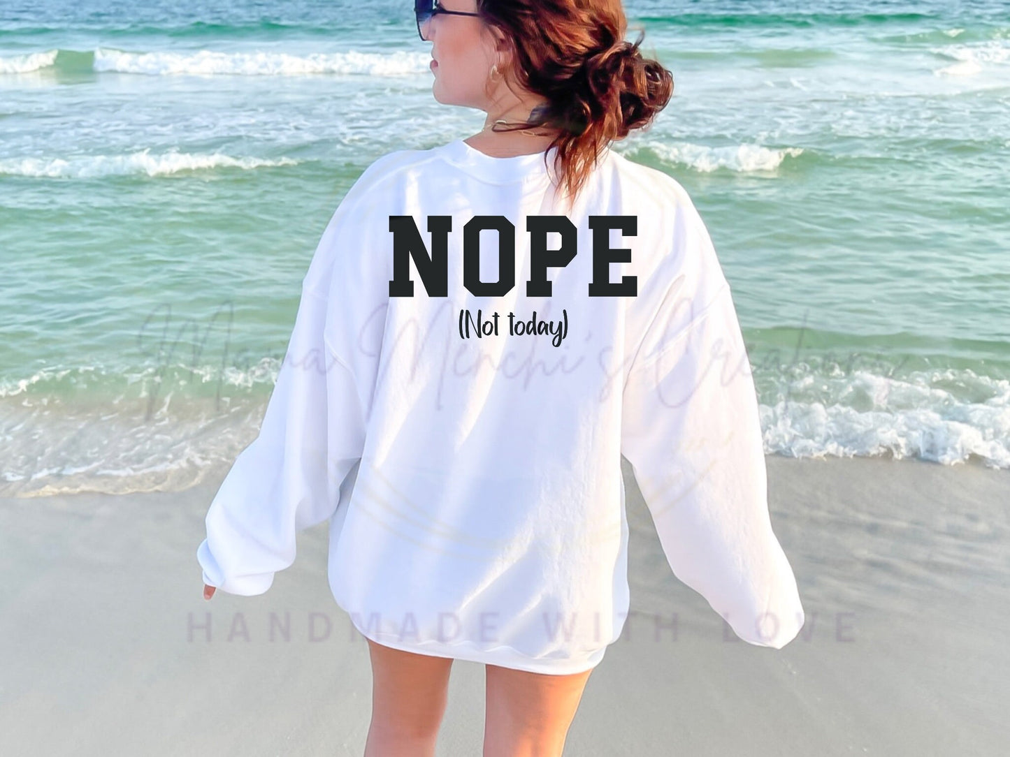 Nope Not Today Sarcastic PNG SVG Digital Download