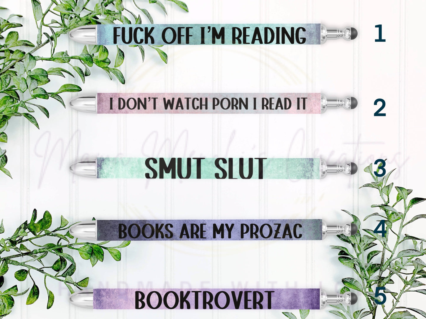 Bookish Book Lover Refillable Gel Pen