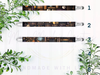 Dark Academia Bookish Refillable Retractable Gel Pen