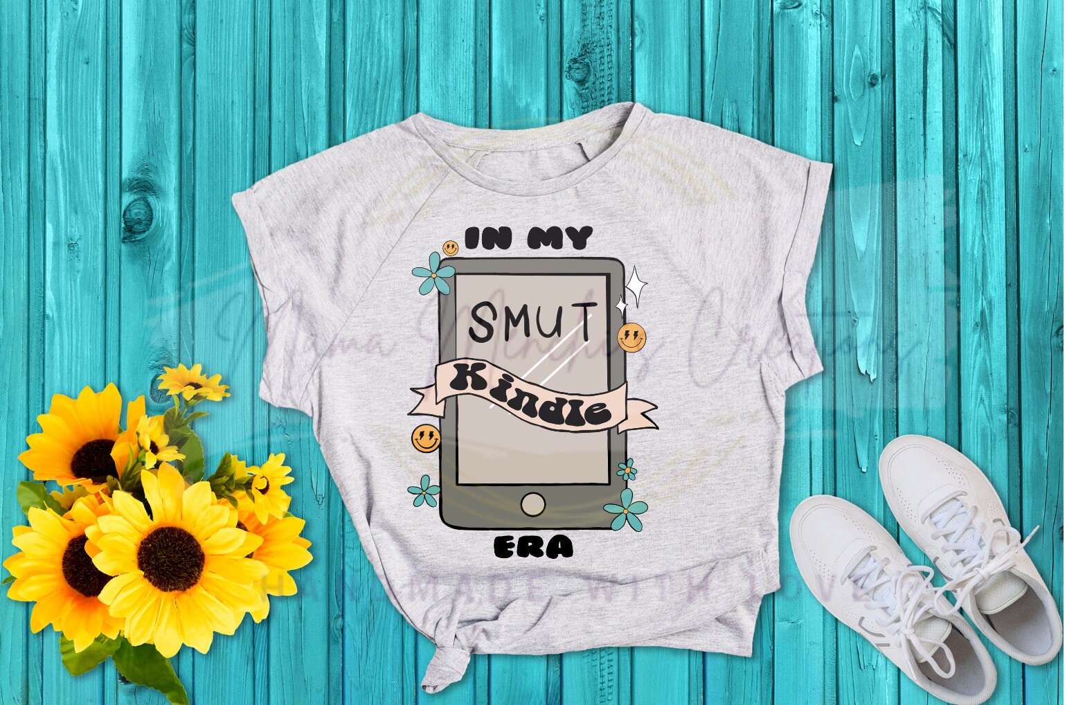 In My Kindle Era sublimation DTF Hand Drawn PNG Digital Download