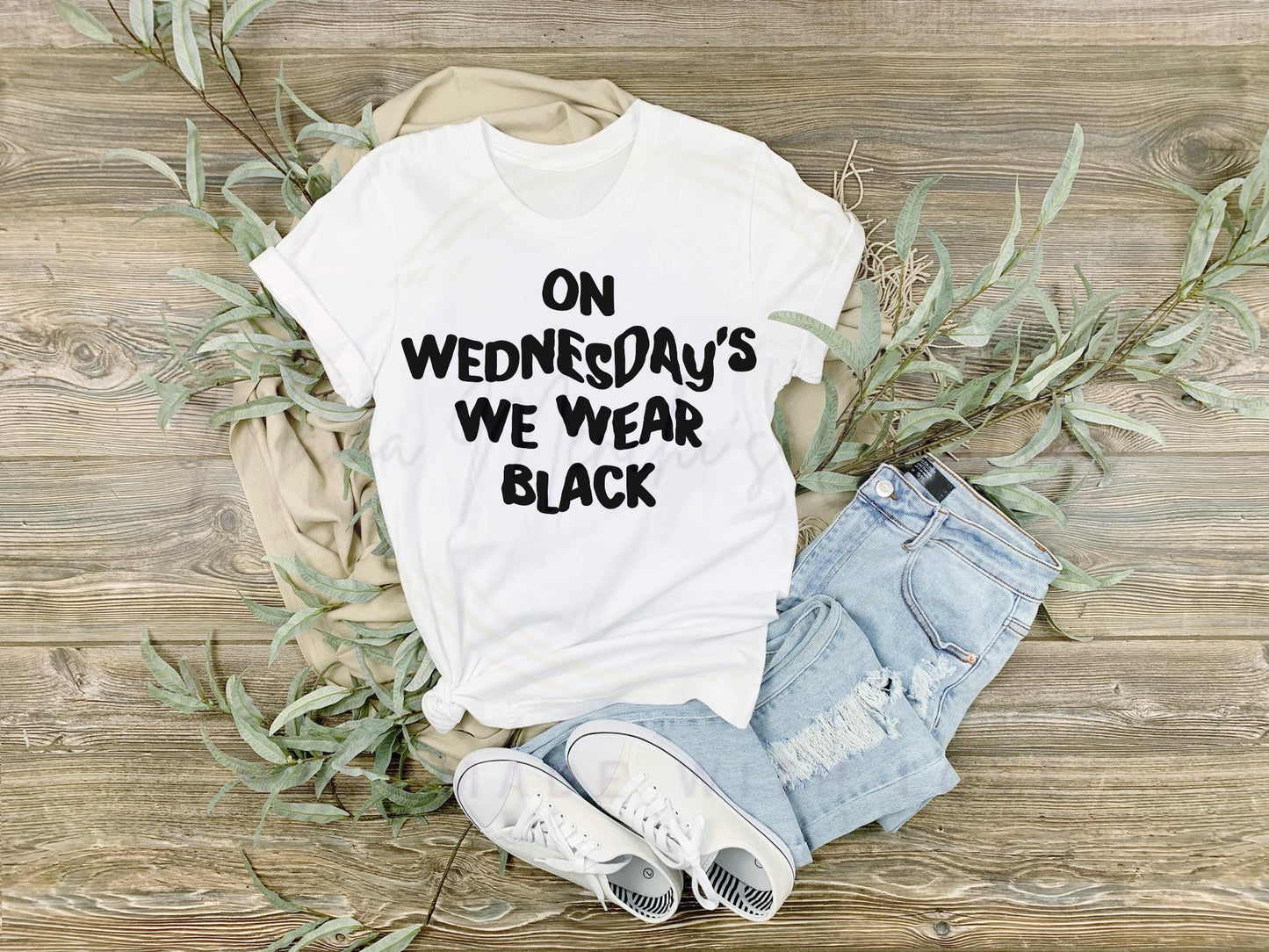 On Wednesday’s We Were Black sublimation DTF Hand Drawn PNG Digital Download