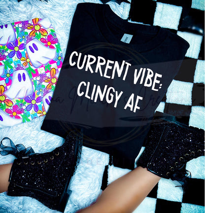 Clingy AF Funny Toddler sublimation DTF Hand Drawn PNG Digital Download
