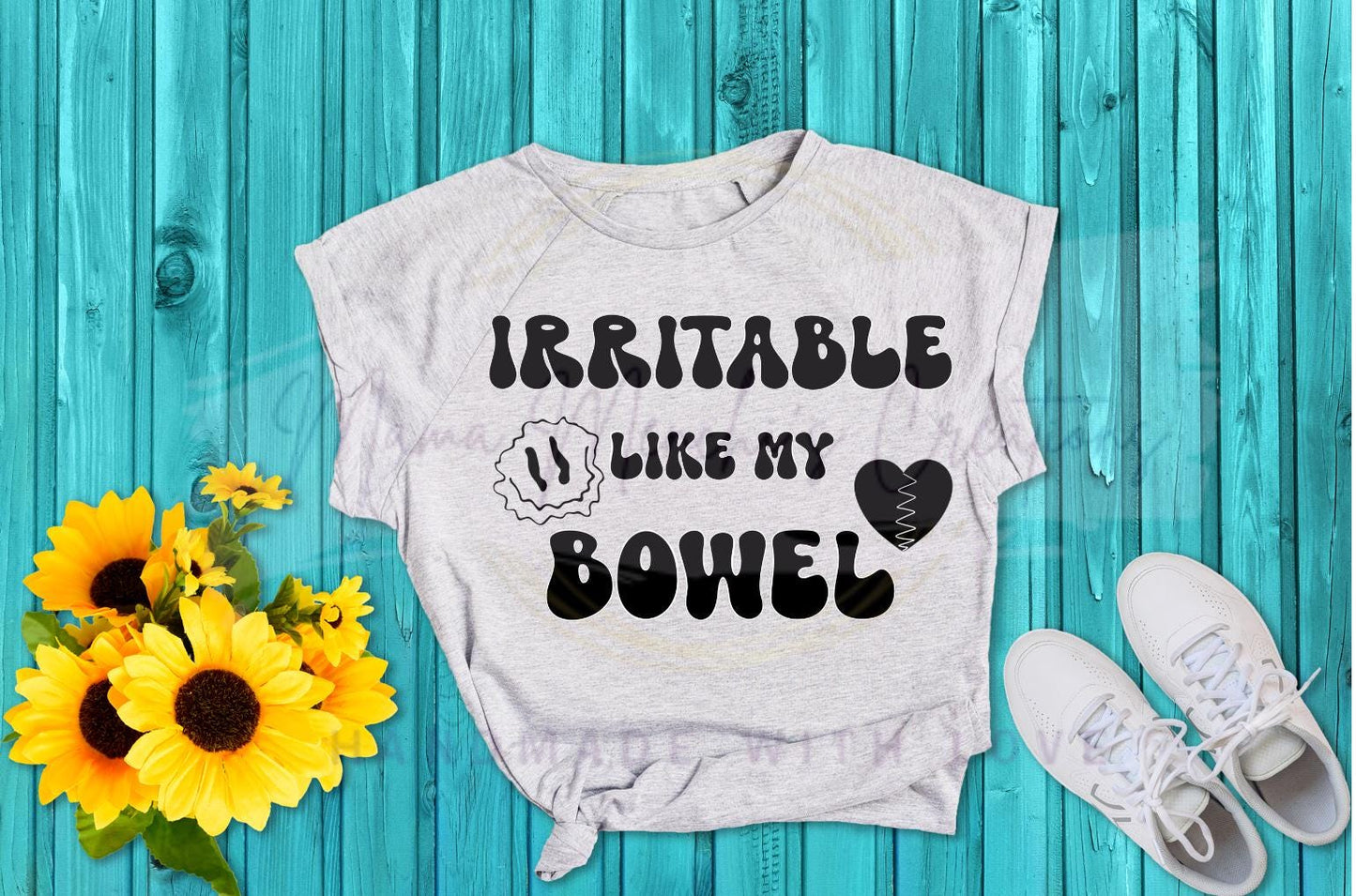 Irritable Like My Bowel sublimation DTF Hand Drawn PNG Digital Download