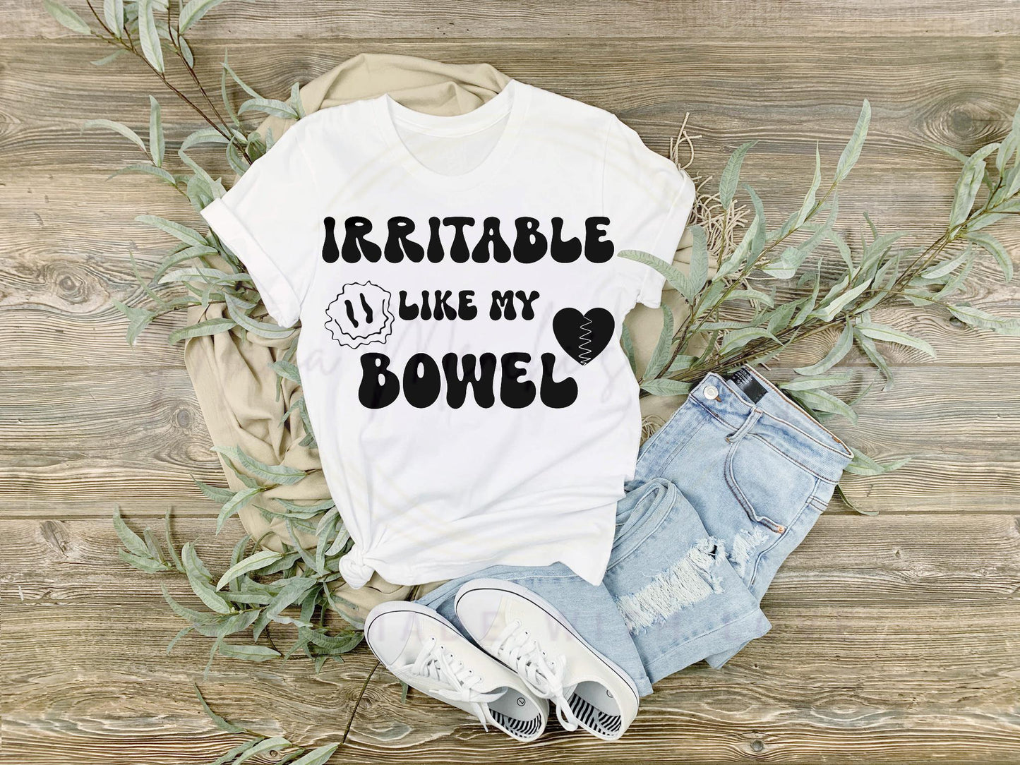 Irritable Like My Bowel sublimation DTF Hand Drawn PNG Digital Download