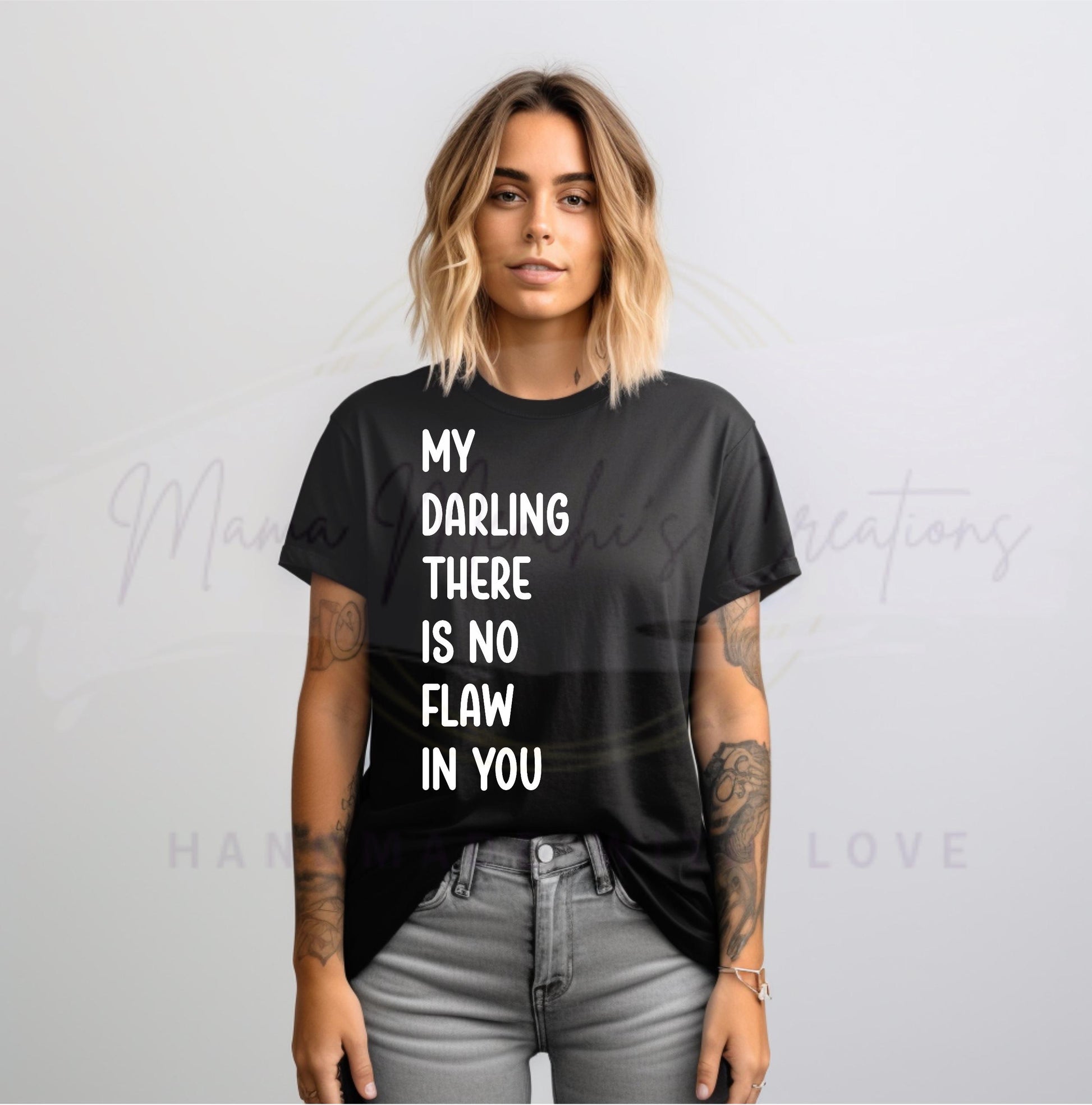 There is No Flaw In You sublimation DTF Hand Drawn PNG Digital Download