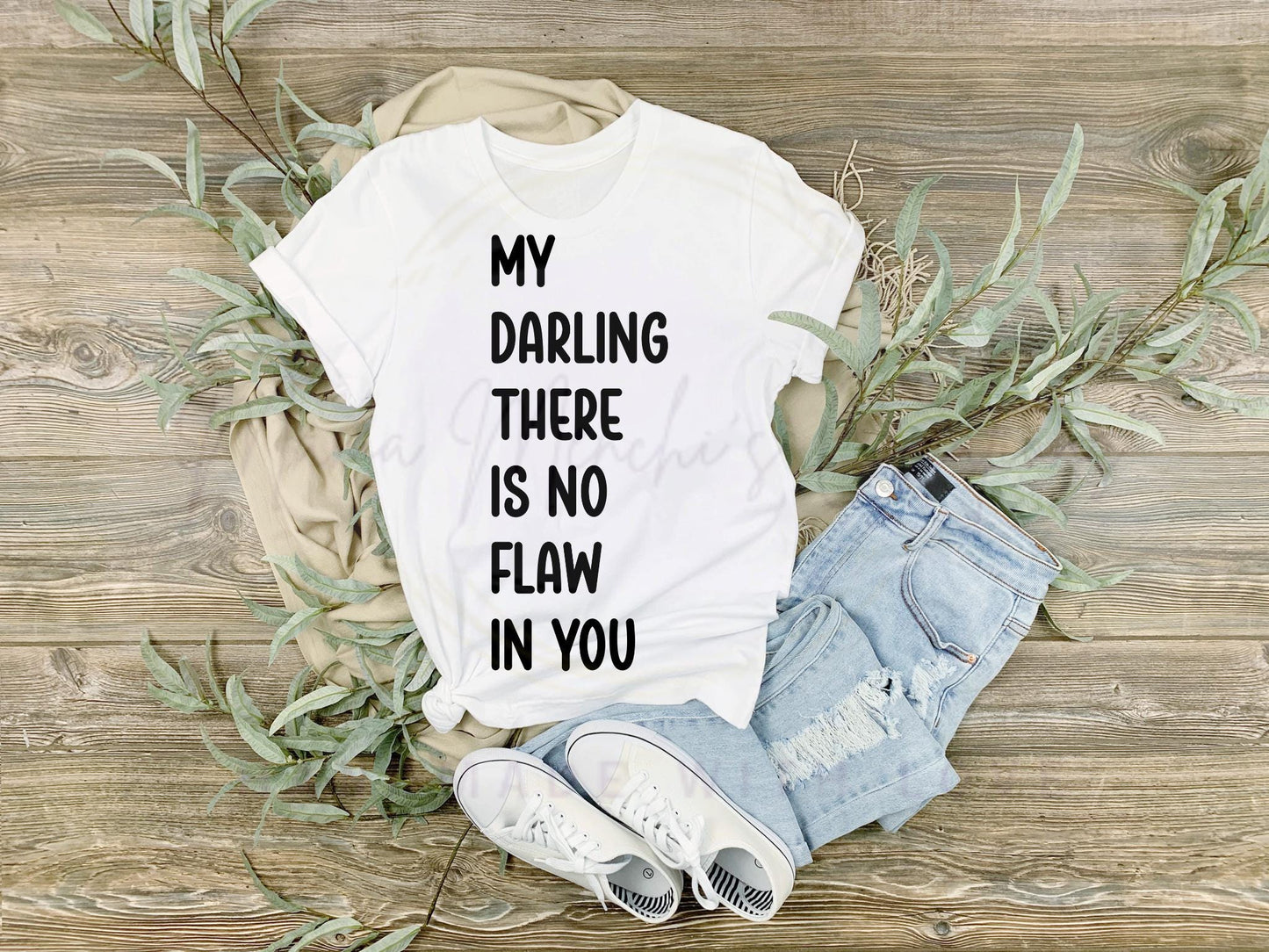 There is No Flaw In You sublimation DTF Hand Drawn PNG Digital Download