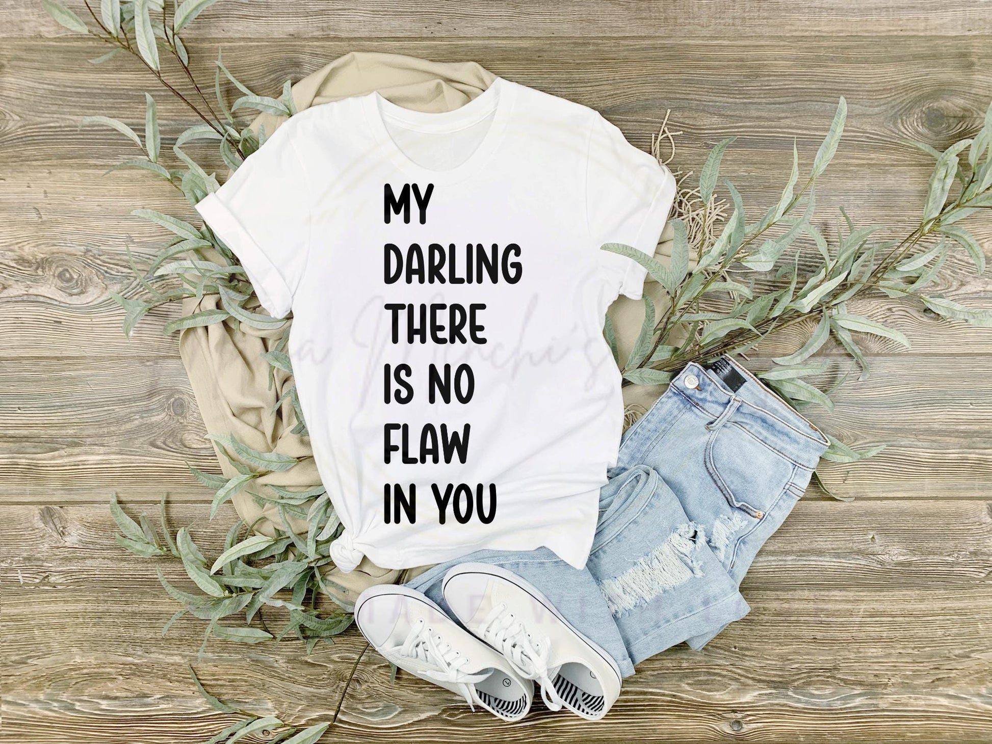 There is No Flaw In You sublimation DTF Hand Drawn PNG Digital Download