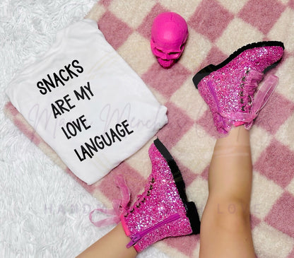 Snacks Are My Love Language sublimation DTF Hand Drawn PNG Digital Download