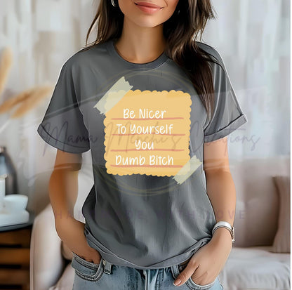 Self Love Be Nicer to Yourself Sublimation PNG Digital Download