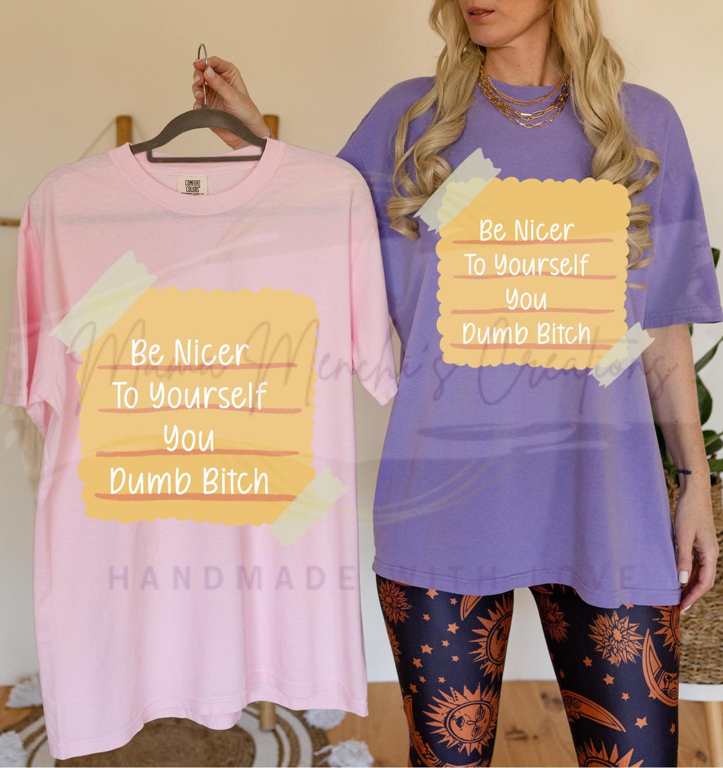Self Love Be Nicer to Yourself Sublimation PNG Digital Download