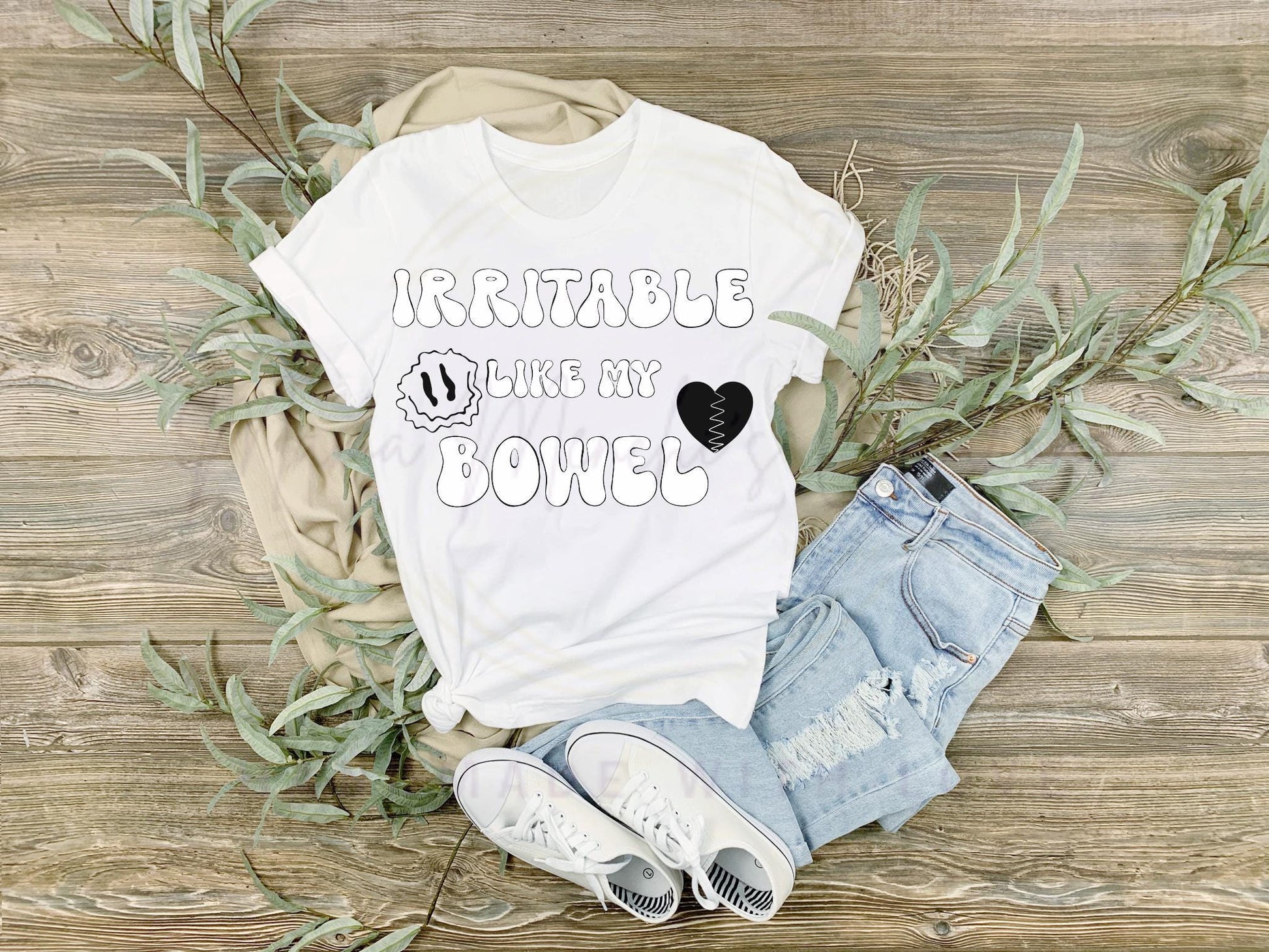 Irritable Like My Bowel sublimation DTF Hand Drawn PNG Digital Download
