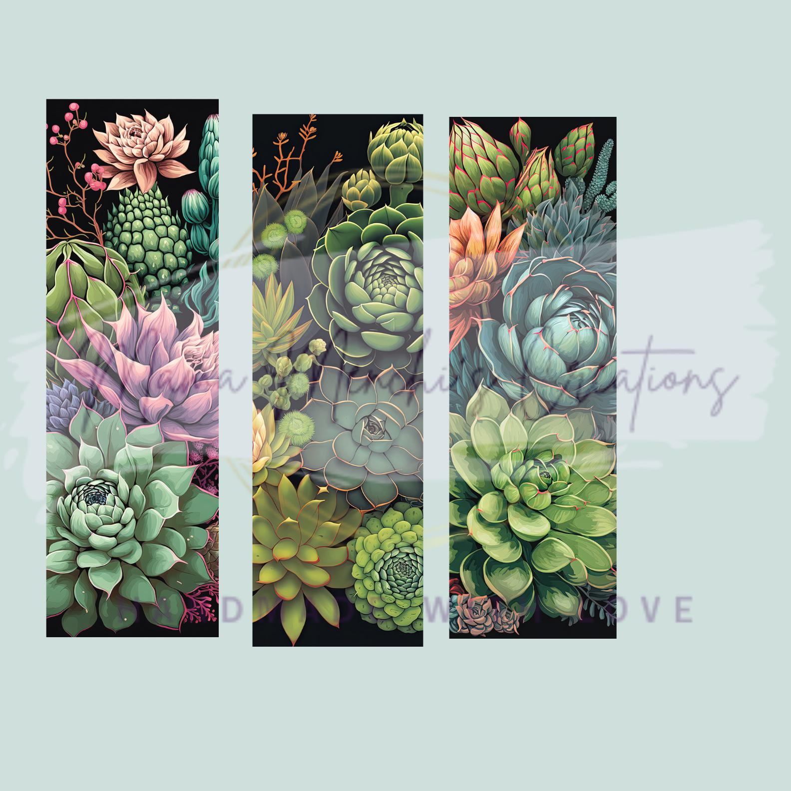 Succulent Plant Retractable Gel Pen: Refillable .5mm Black Ink