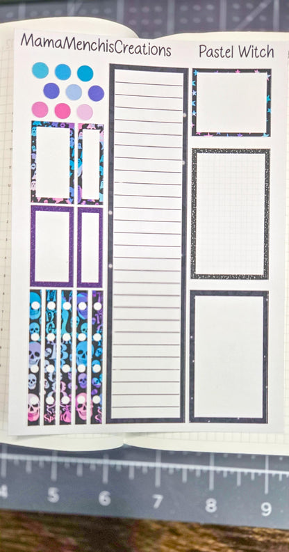 Pastel Goth Vibes Bujo Journal Planner deco Sticker Matte Sheet