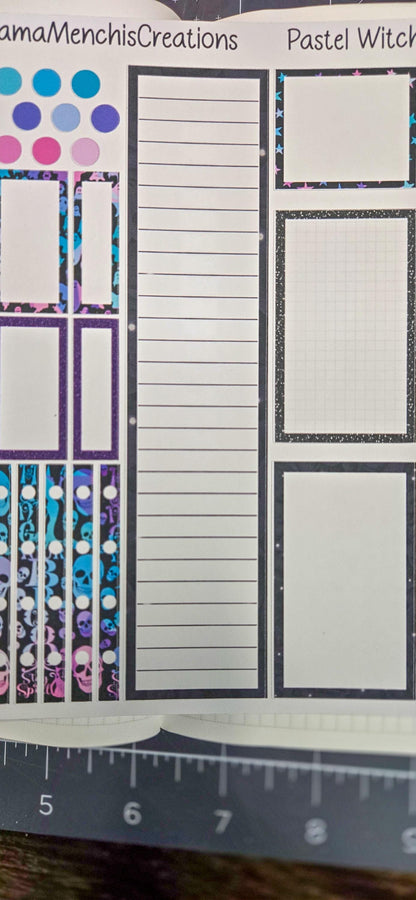 Pastel Goth Vibes Bujo Journal Planner deco Sticker Matte Sheet