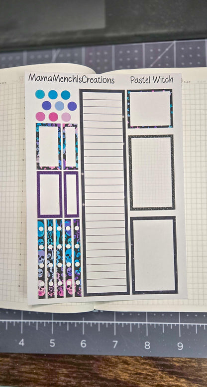 Pastel Goth Vibes Bujo Journal Planner deco Sticker Matte Sheet