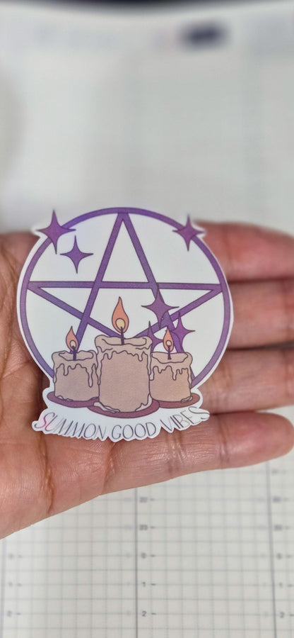 Summon Good Vibes Witchy Holographic Die Cut Bujo Journal Planner deco Sticker Sheet