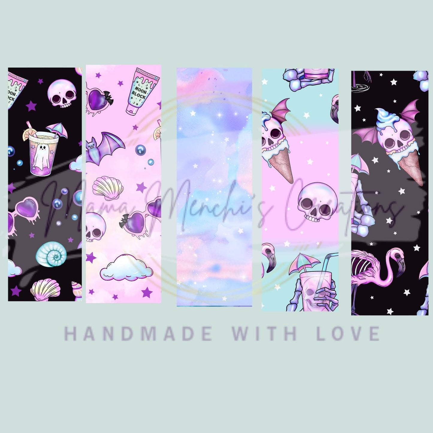 Pastel Summer Goth Refillable Retractable Gel Pen