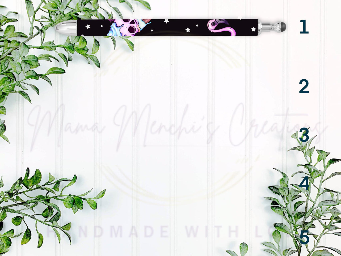 Pastel Summer Goth Refillable Retractable Gel Pen