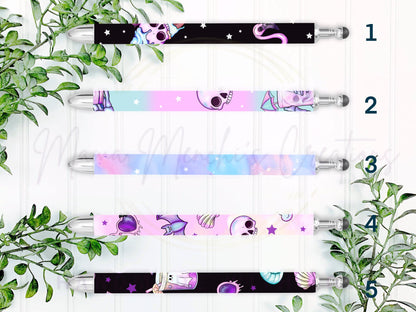 Pastel Summer Goth Refillable Retractable Gel Pen