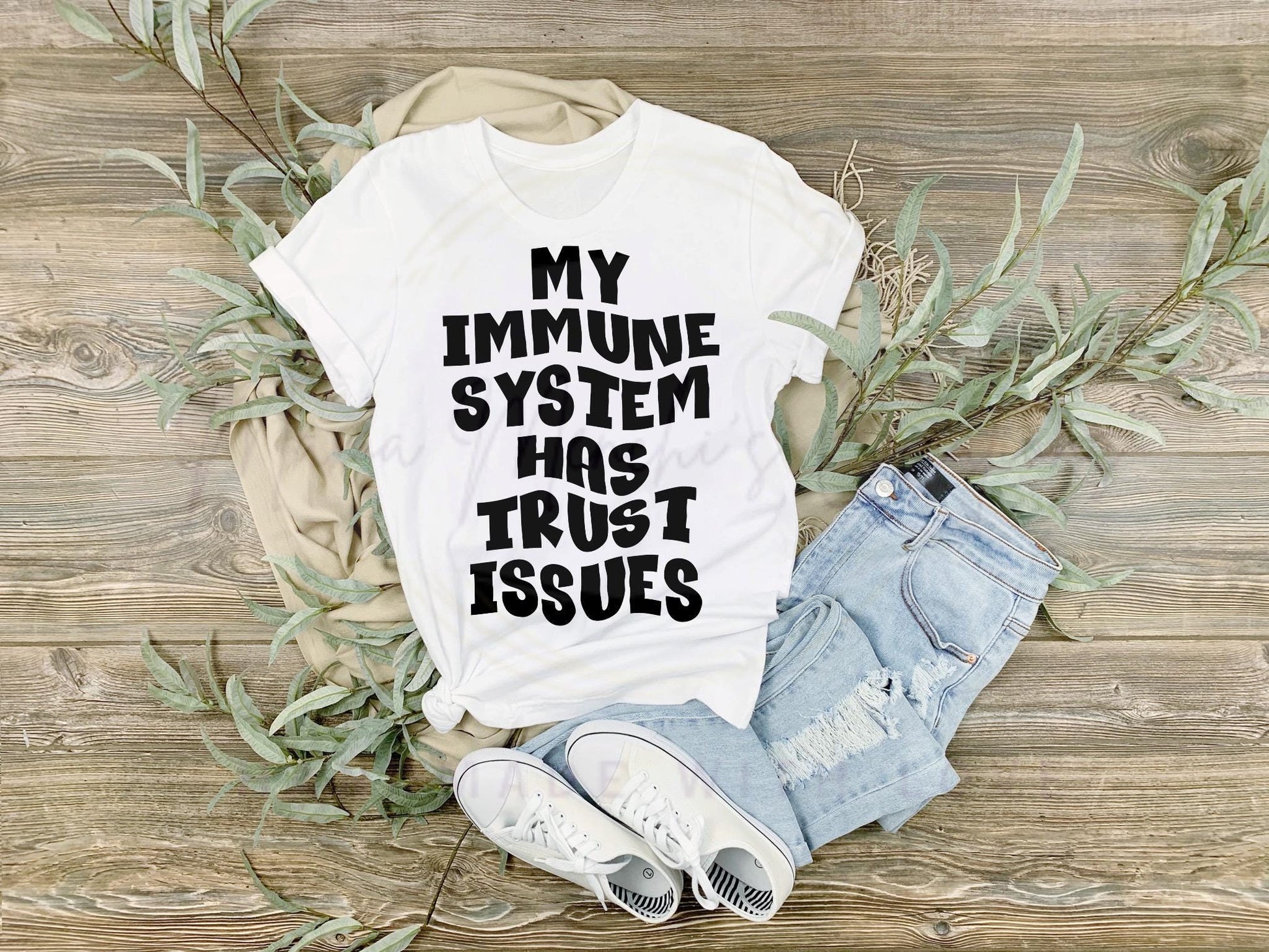 My Immune System Has Trust Issues Sublimation PNG SVG Digital Download
