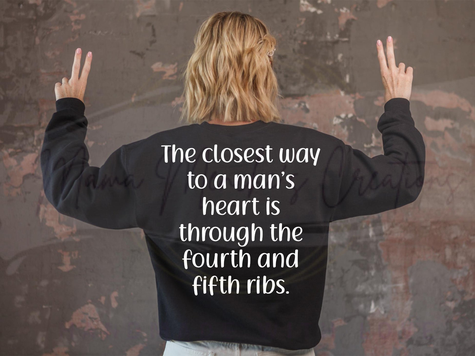 Closest Way to a Mans Heart Sublimation PNG SVG Digital Download