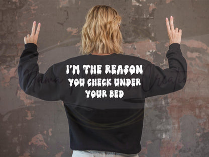 Check Under Your Bed Spooky Sublimation PNG SVG Digital Download