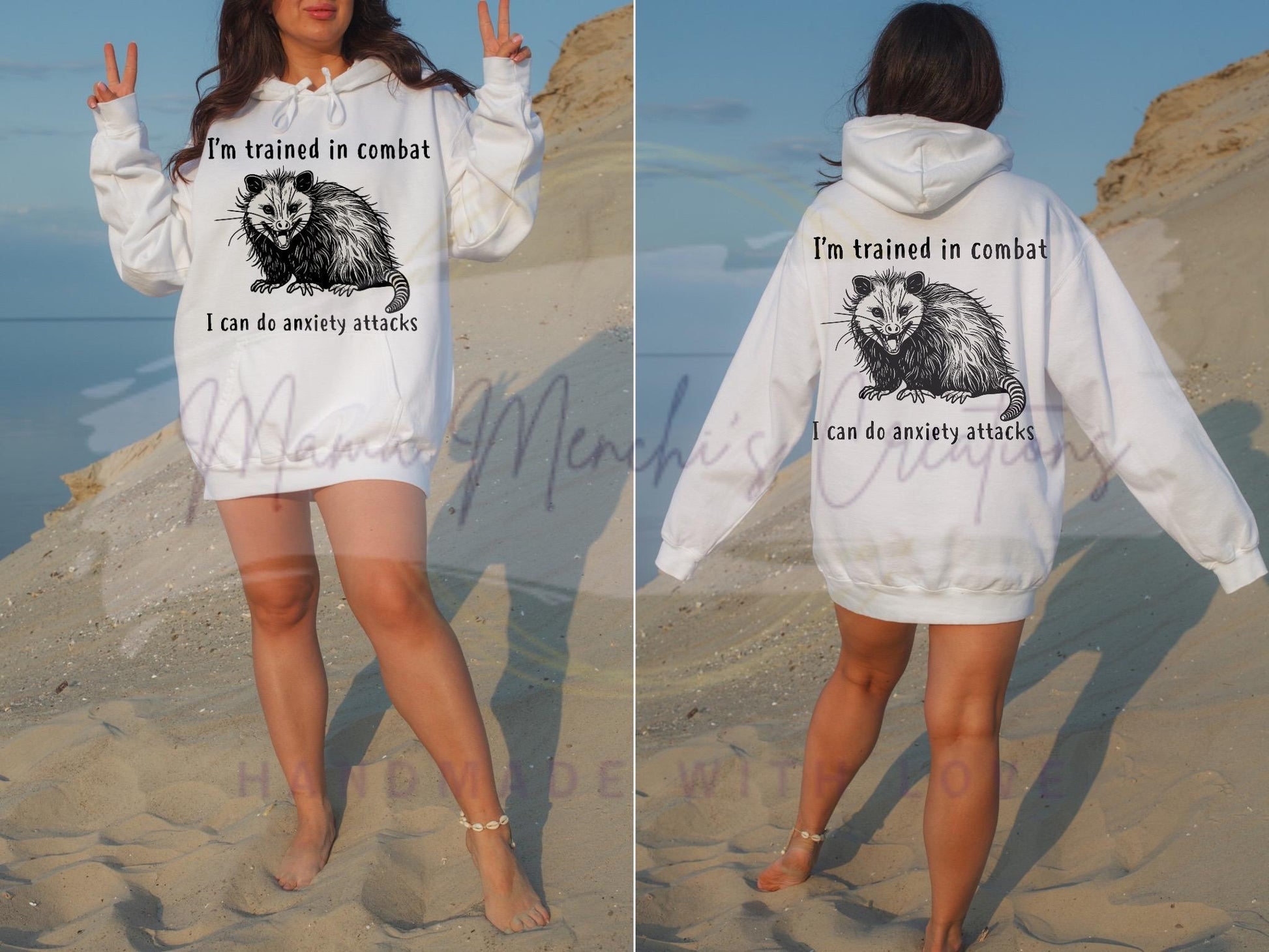 Anixety Attack Possum Mental Health Sublimation DTF PNG Digital Download