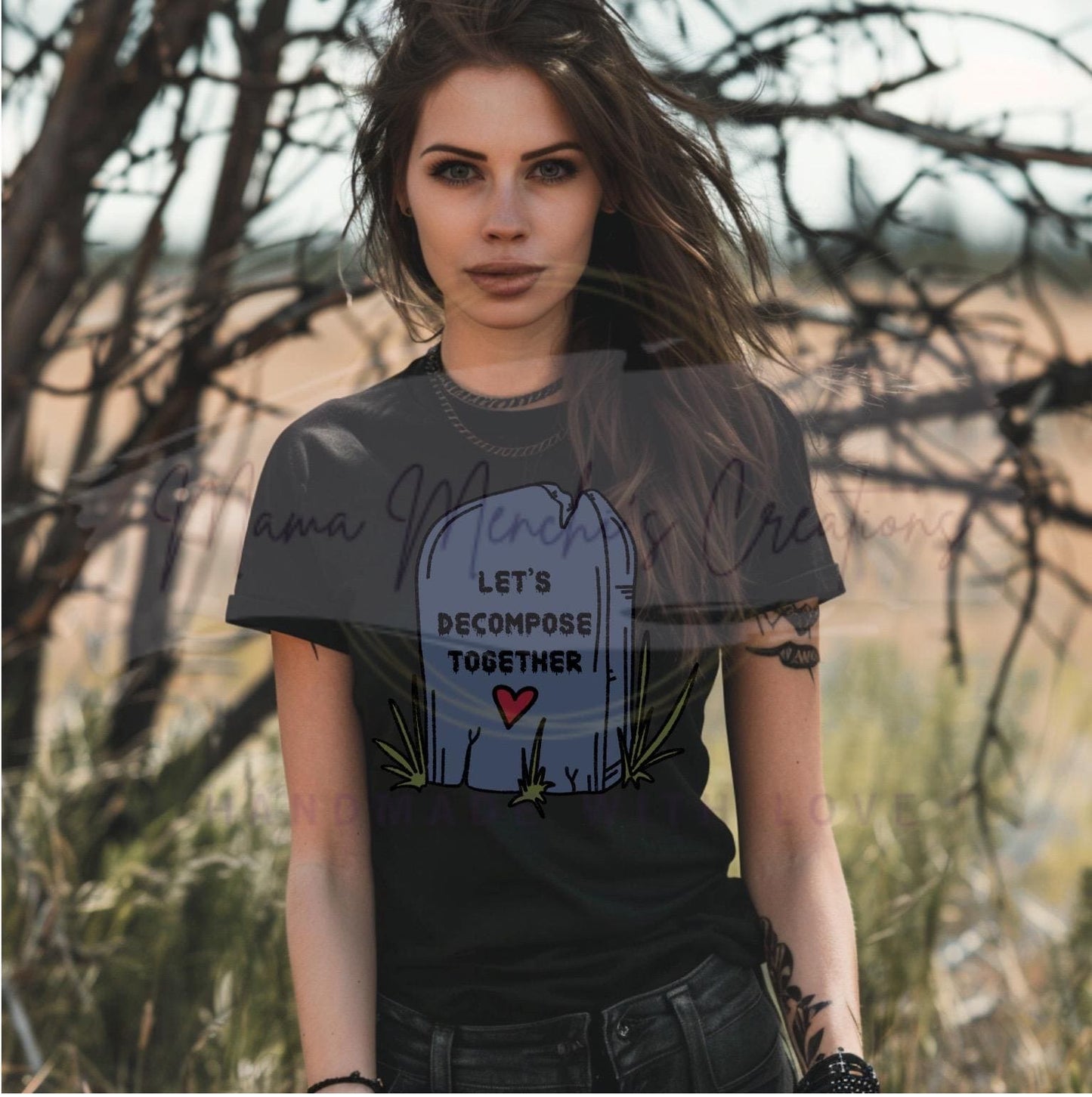 Let’s Decompose Together Tombstone Sublimation DTF PNG Digital Download