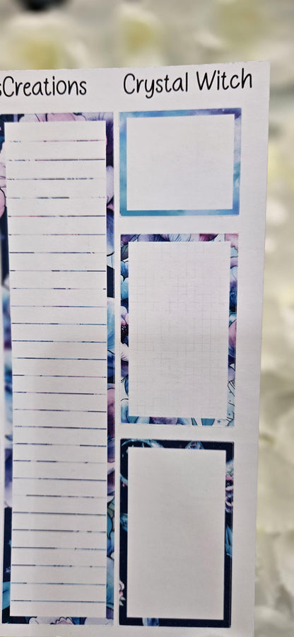 Crystal Witch Witchy Bujo Journal Planner deco Sticker Sheet