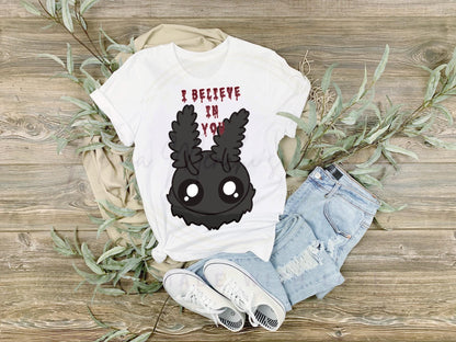 Mothman I believe in you Sublimation DTF PNG Digital Download