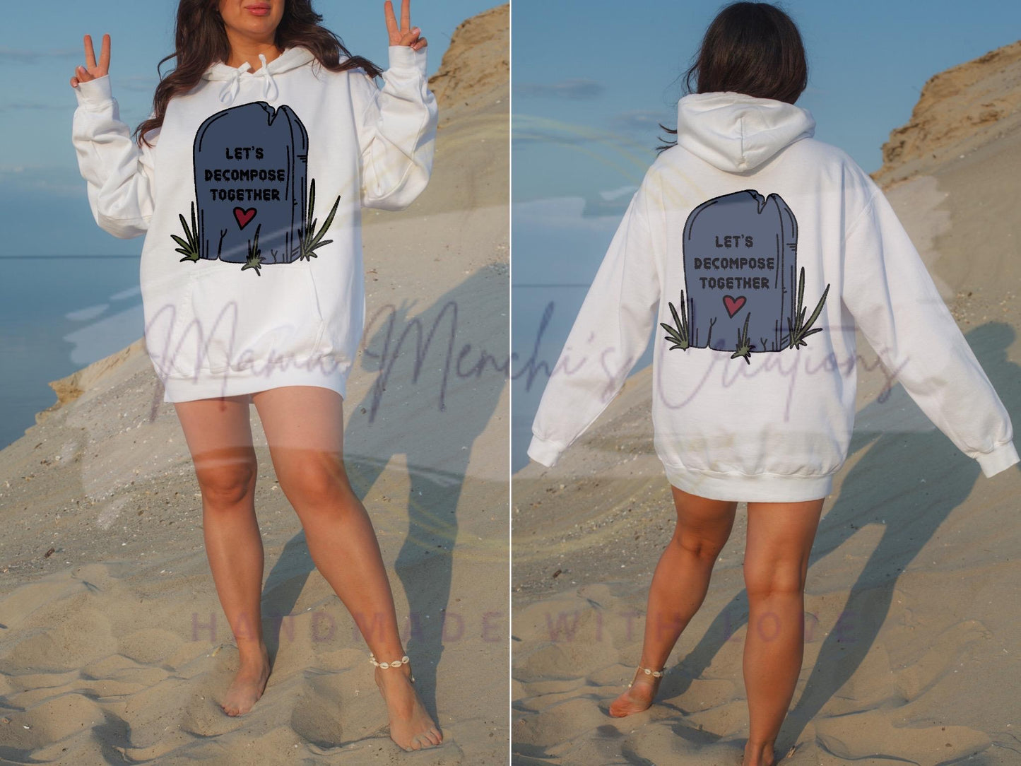 Let’s Decompose Together Tombstone Sublimation DTF PNG Digital Download
