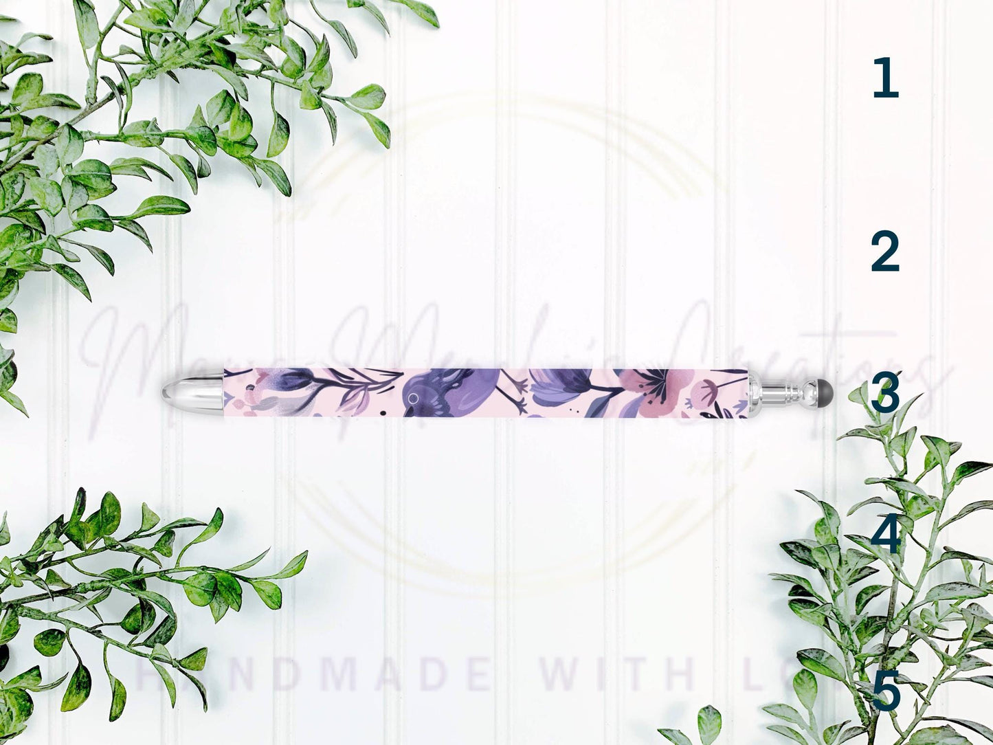 Pastel Goth Skulls Refillable Retractable Gel Pen