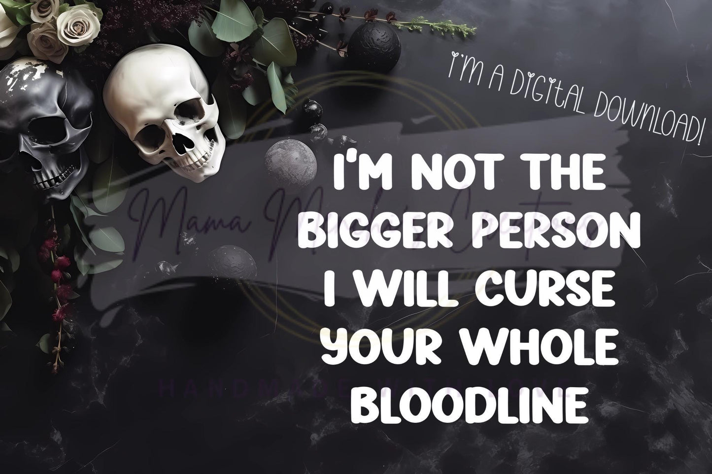 Cursed bloodline Sublimation DTF PNG Digital Download