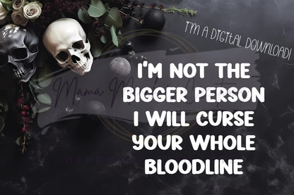 Cursed bloodline Sublimation DTF PNG Digital Download
