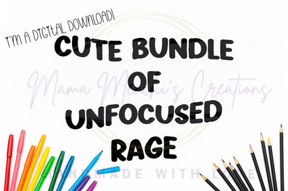 Bundle of Rage PNG, DTF Sublimation (Digital Download