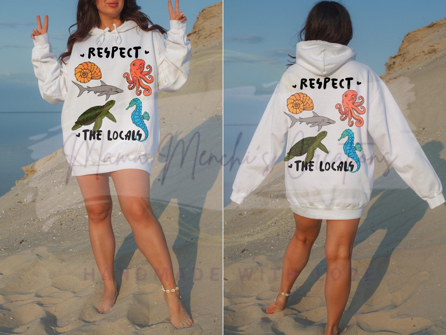 Respect the Locals Sea Life Ocean Sublimation DTF PNG Digital Download