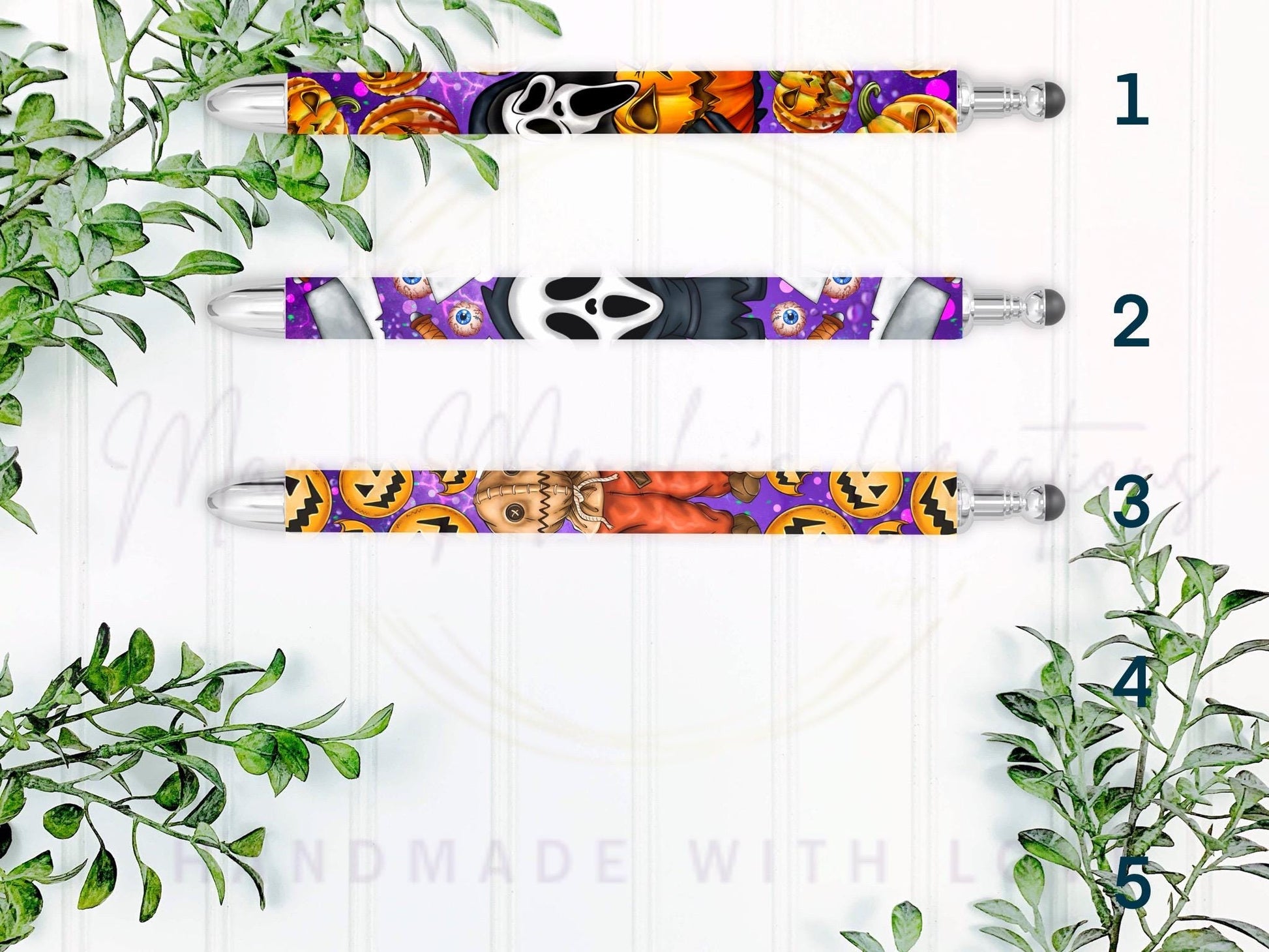 Spooky Horror Ghost Face Pen Refillable Gel Pen