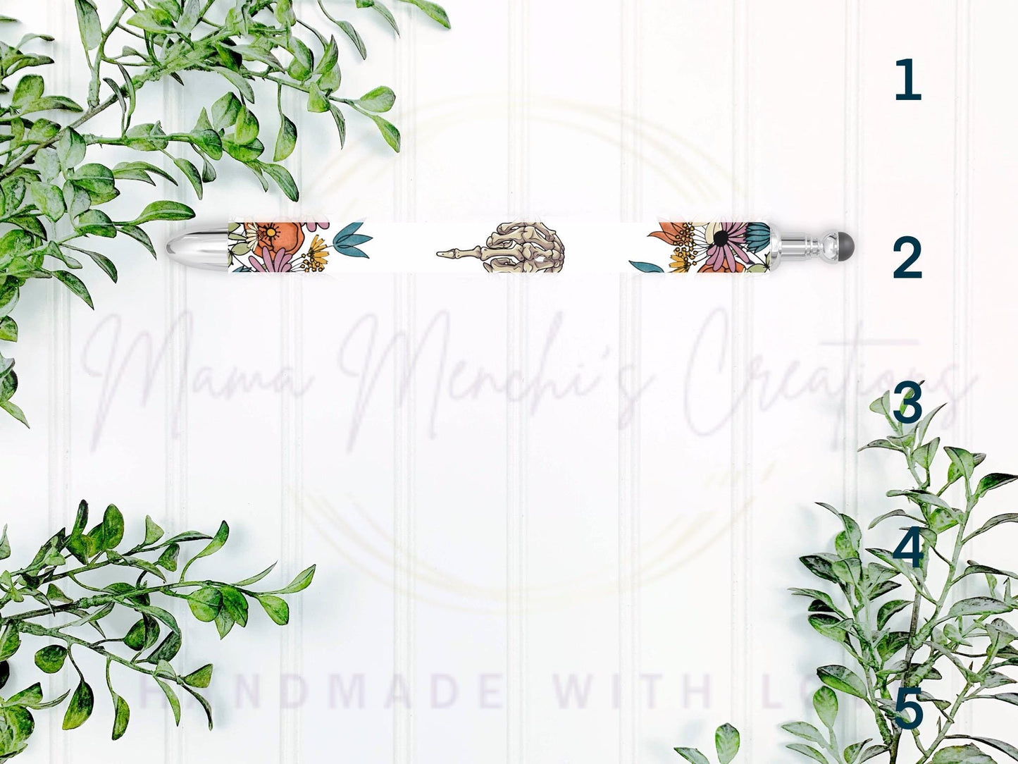 Boho Floral Sweary F’s Pen Refillable Gel Pen