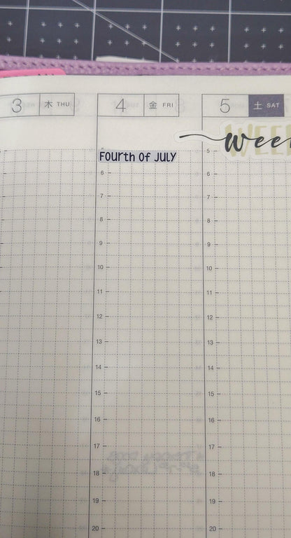 Holiday Planner Stickers | Monthly & Weekly Layouts