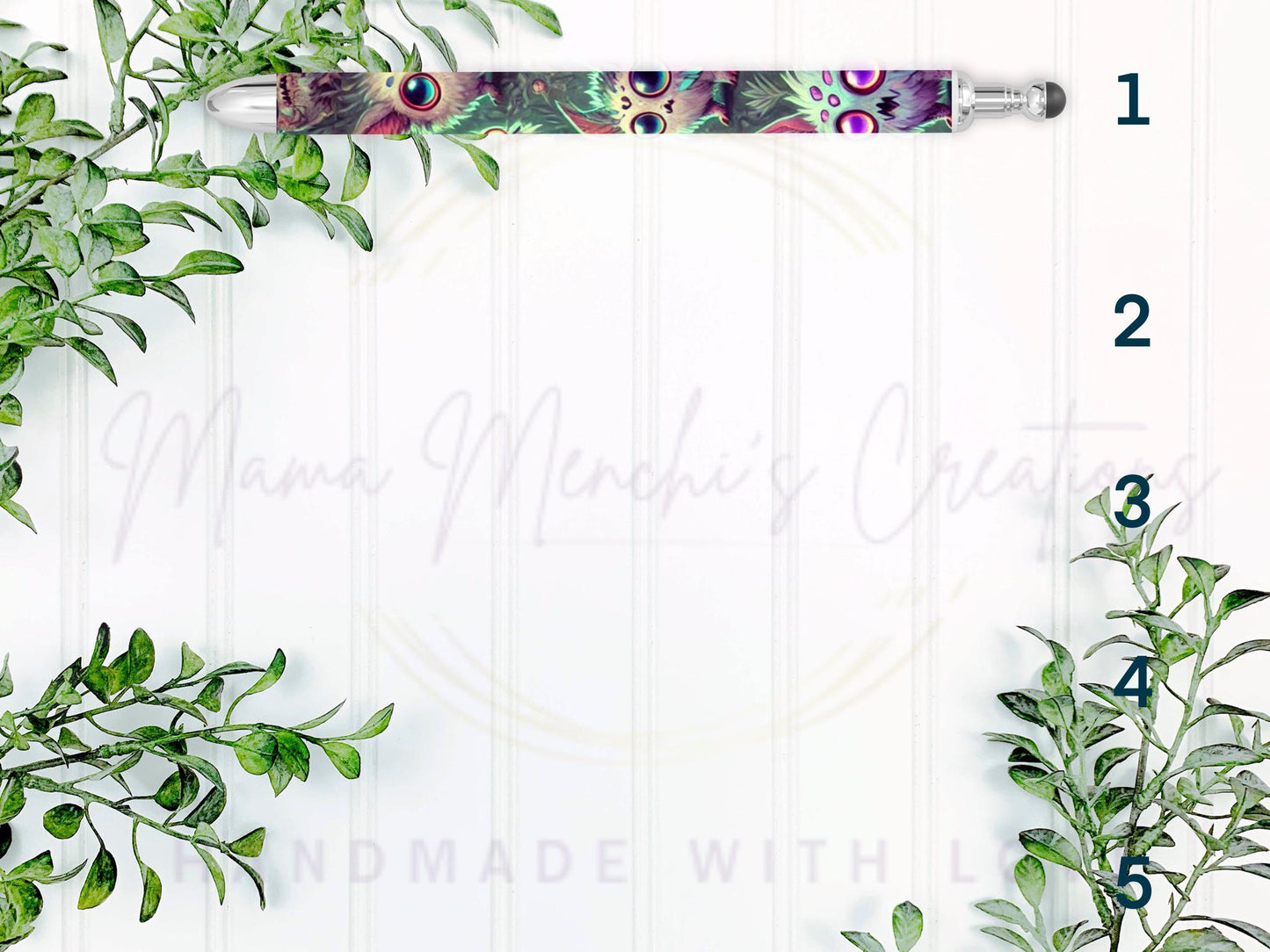 Cryptids Stainless Steel Gel Pen, Refillable Spooky Pen