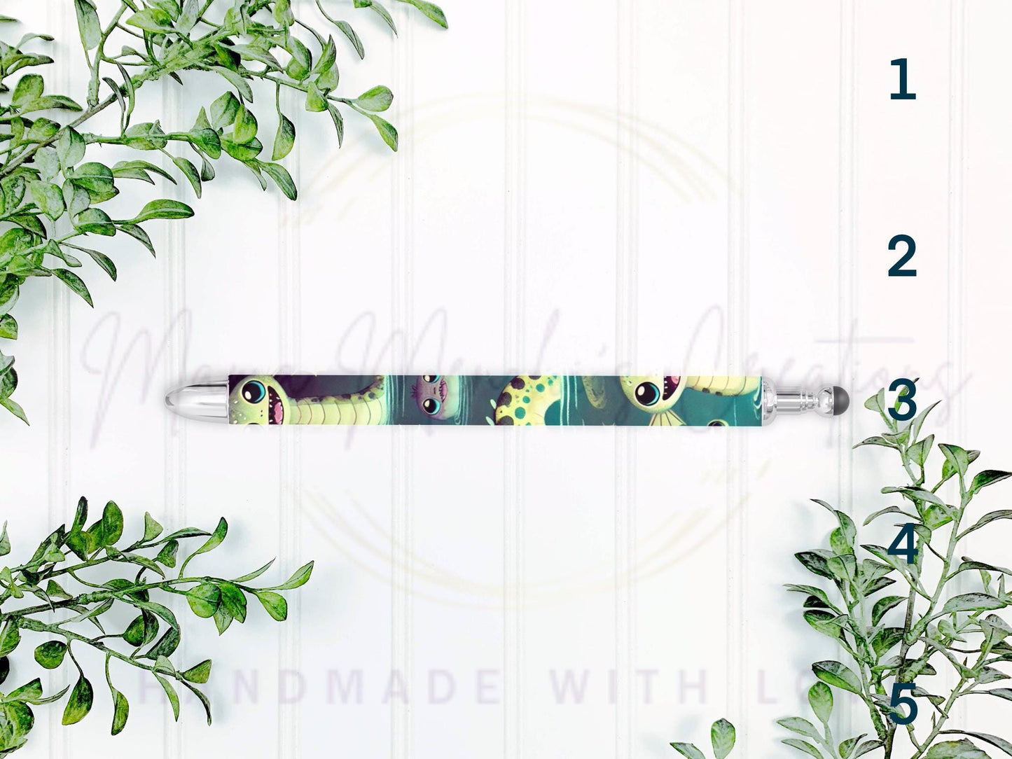 Cryptids Stainless Steel Gel Pen, Refillable Spooky Pen