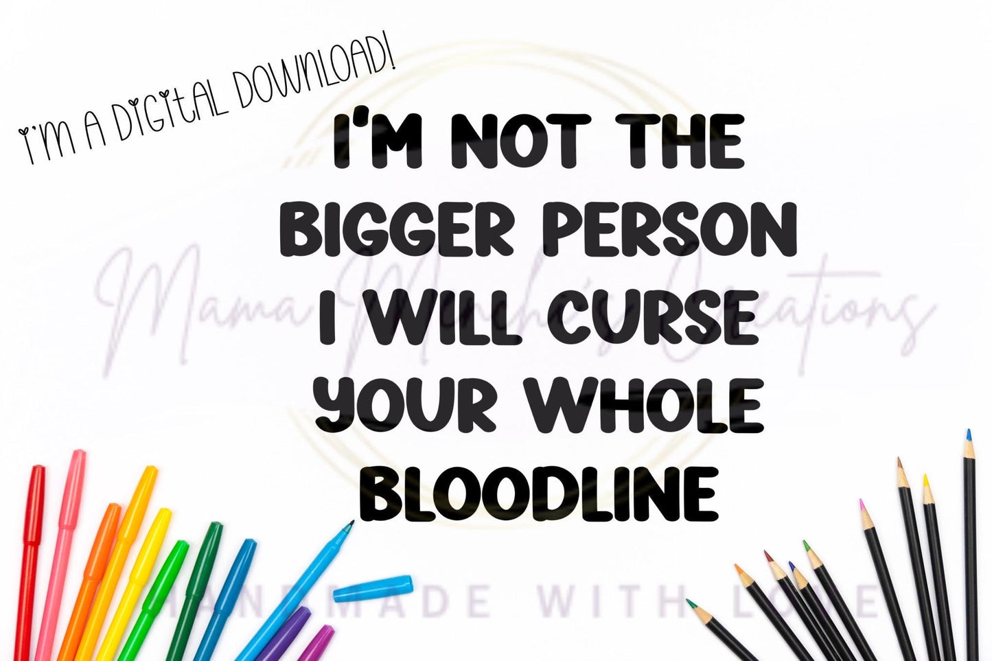 Cursed bloodline Sublimation DTF PNG Digital Download