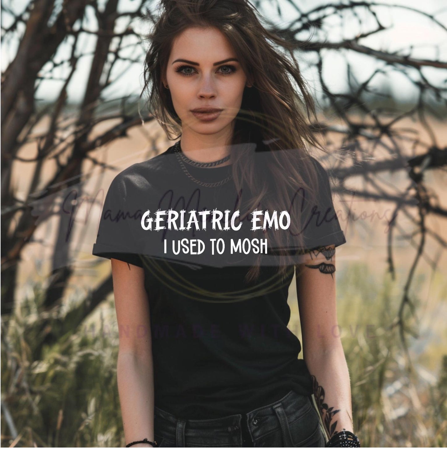 Geriatric Emo Sublimation DTF PNG Digital Download