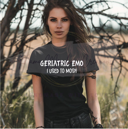 Geriatric Emo Sublimation DTF PNG Digital Download